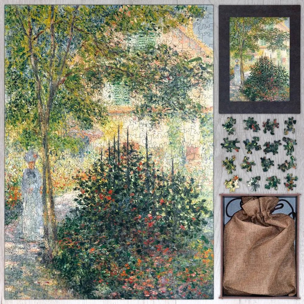 Camille Monet in the Garden at Argenteuil Puzzle - PuzzlesPrint