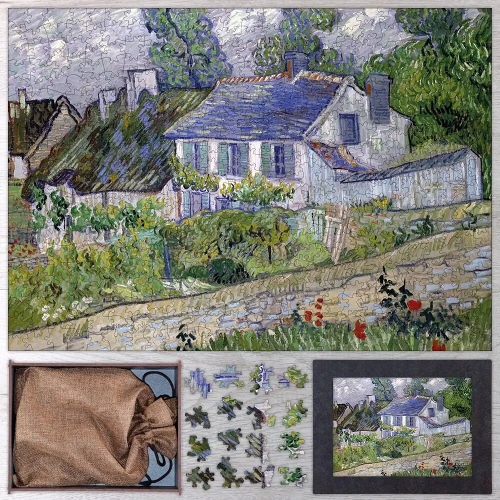 Houses at Auvers Puzzle - PuzzlesPrint