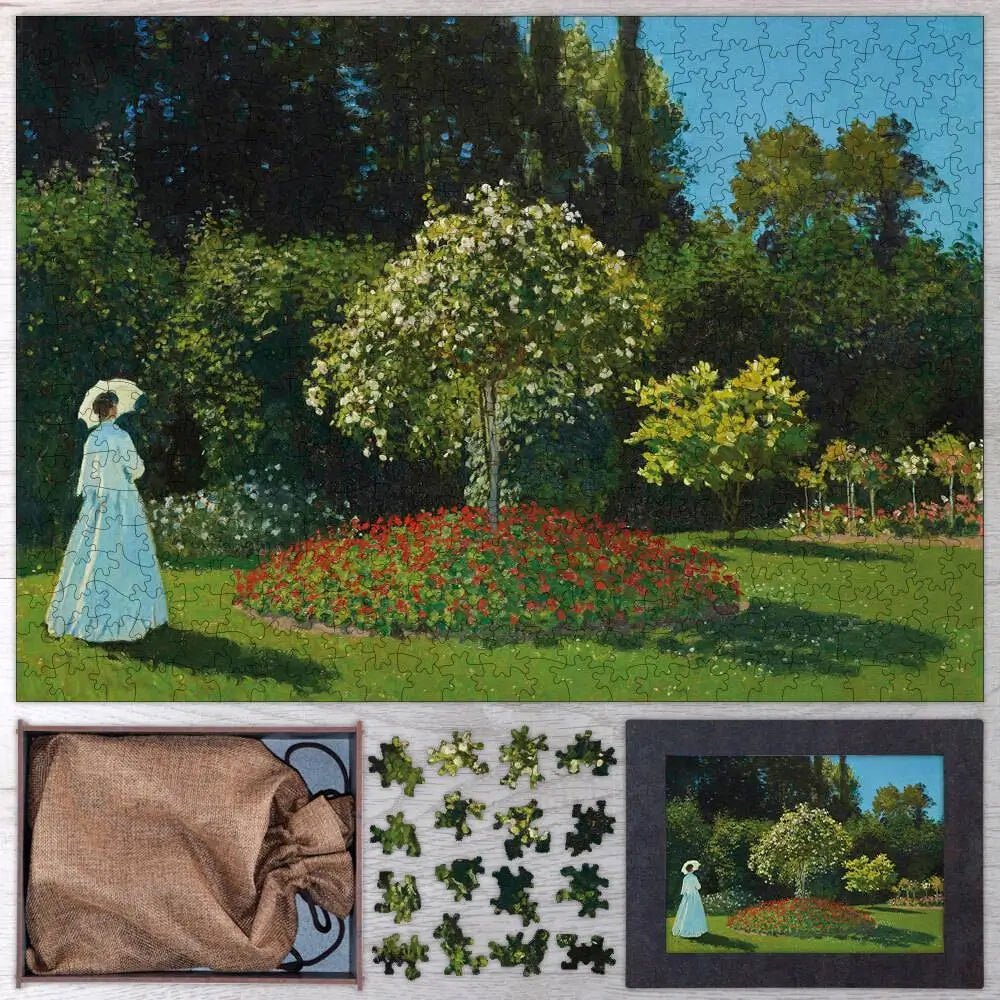 Woman in the Garden Puzzle - PuzzlesPrint