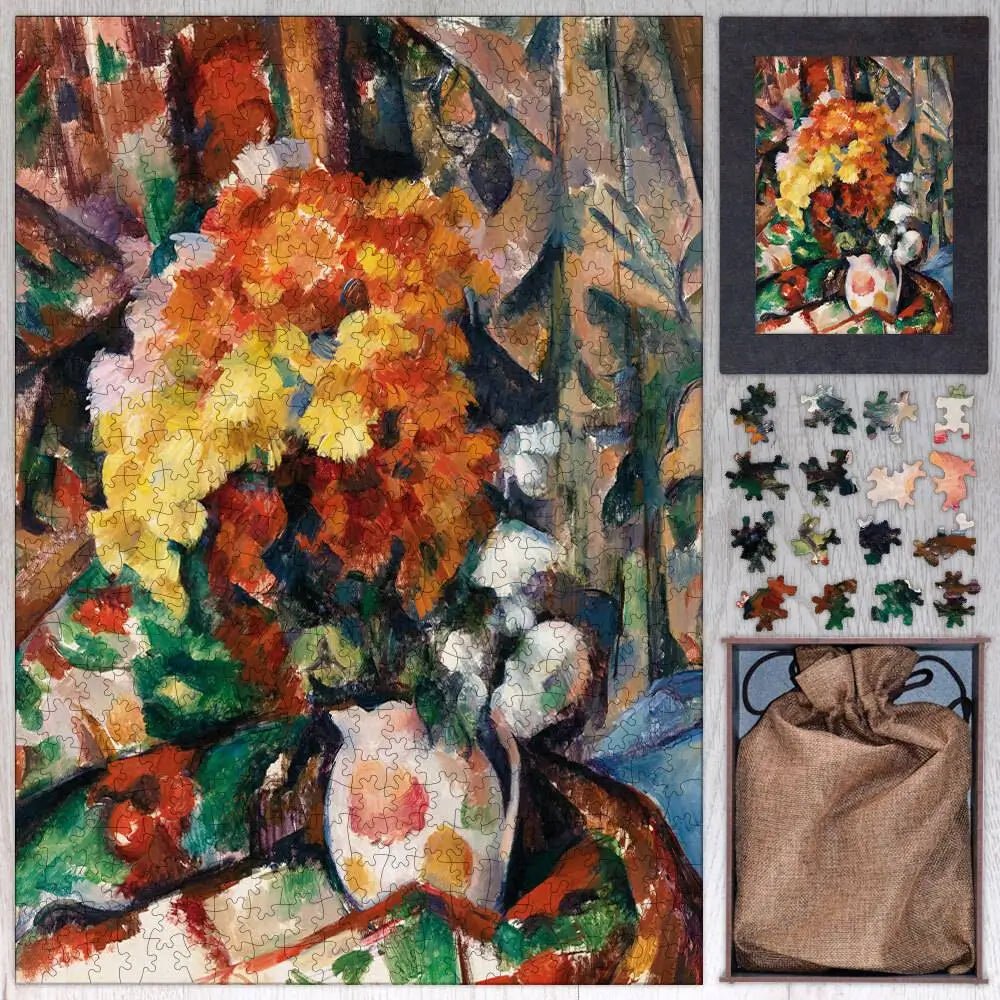 The Flowered Vase Puzzle - PuzzlesPrint