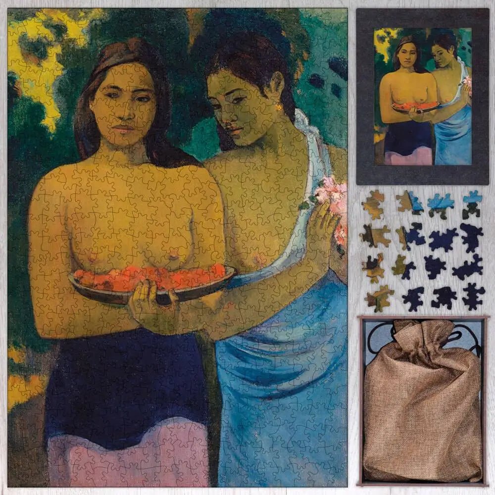 Two Tahitian Women Puzzle - PuzzlesPrint