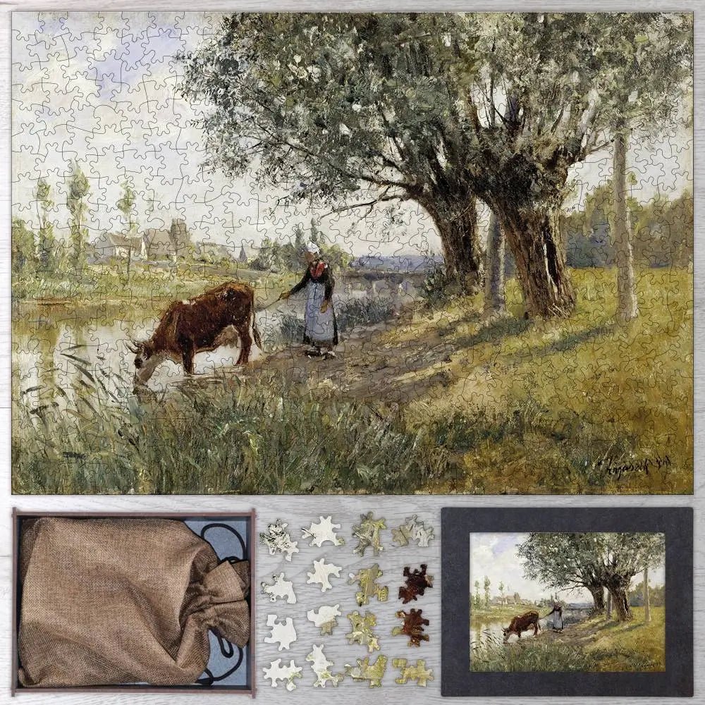 Countryside near Grez - sur - Loing Puzzle - PuzzlesPrint