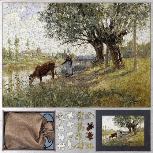 Countryside near Grez - sur - Loing Puzzle - PuzzlesPrint