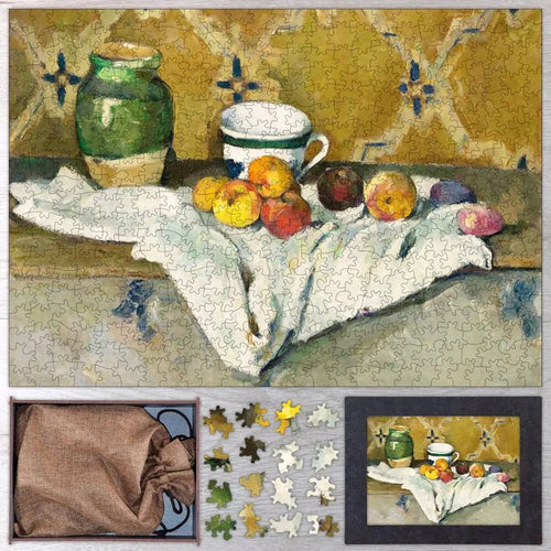 Still Life with Jar, Cup, and Apples Puzzle - PuzzlesPrint