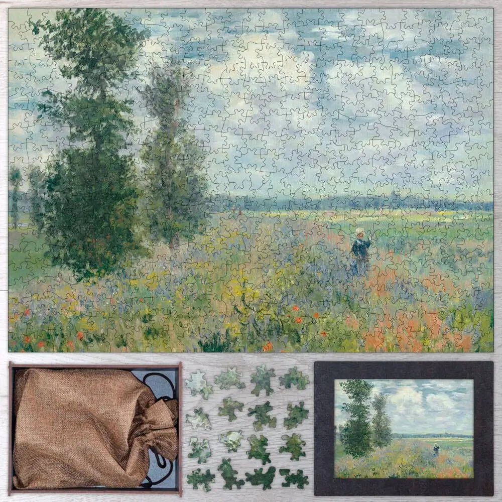 Poppy Fields near Argenteuil Puzzle - PuzzlesPrint