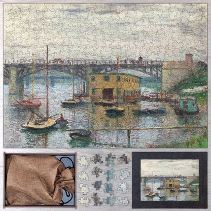 Bridge at Argenteuil on a Gray Day Puzzle - PuzzlesPrint