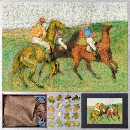 Jockeys and Race Horses Puzzle - PuzzlesPrint