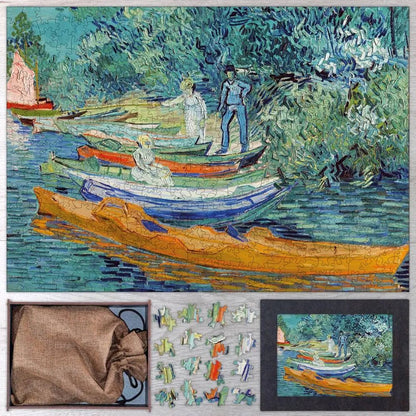 Bank of the Oise at Auvers Puzzle - PuzzlesPrint