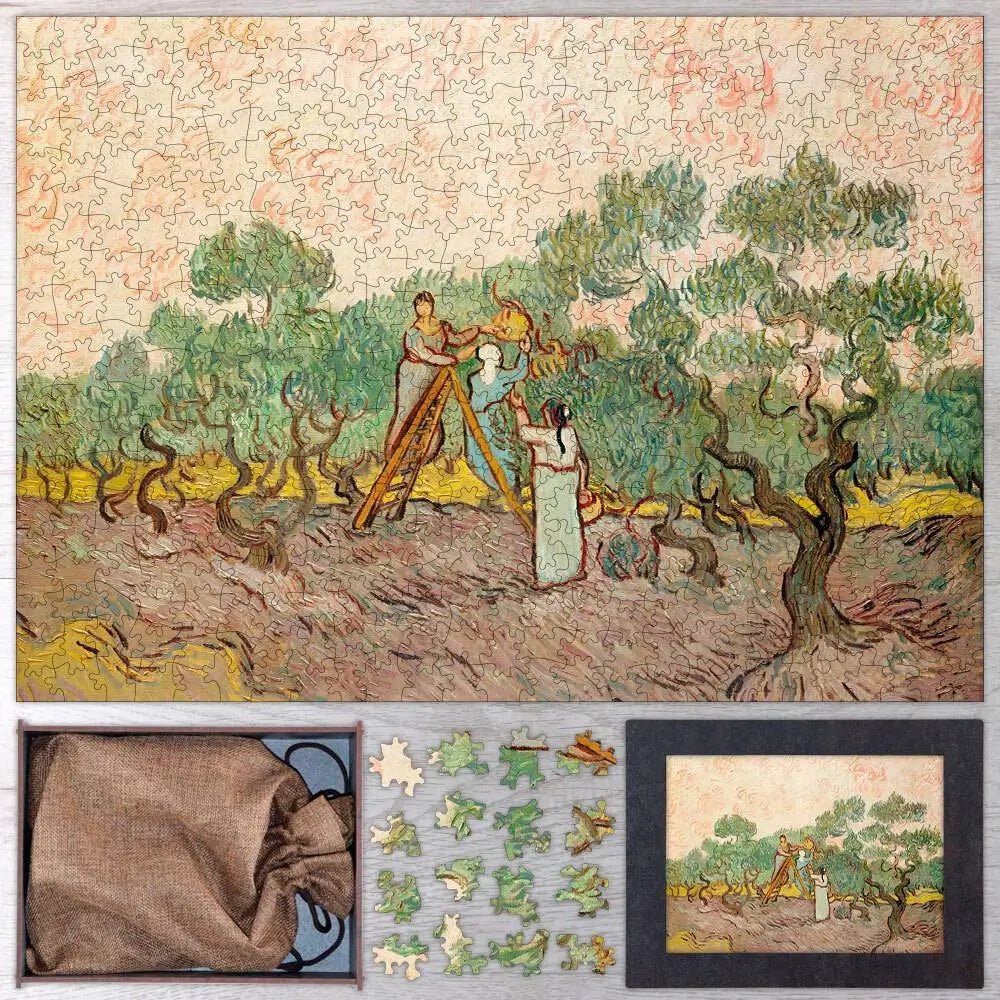Women Picking Olives Puzzle - PuzzlesPrint