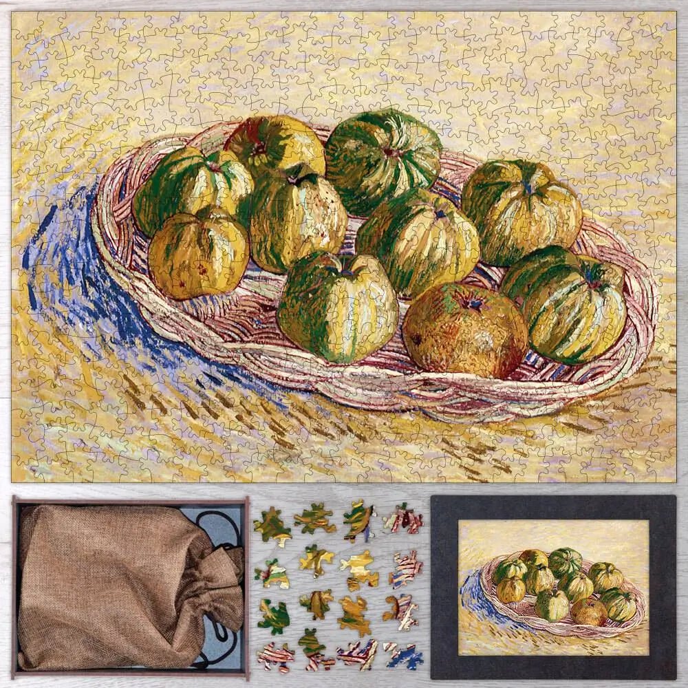 Still Life with Basket of Apples Puzzle - PuzzlesPrint