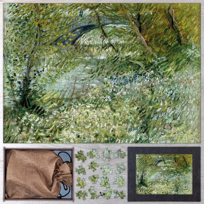 River Bank in Springtime Puzzle - PuzzlesPrint