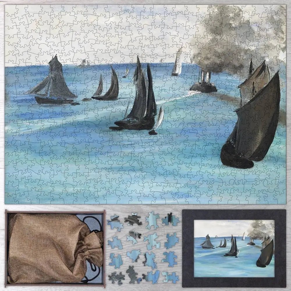 Steamboat Leaving Boulogne Puzzle - PuzzlesPrint