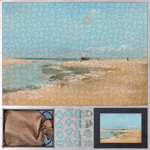 Beach at Low Tide (Mouth of the River) Puzzle - PuzzlesPrint