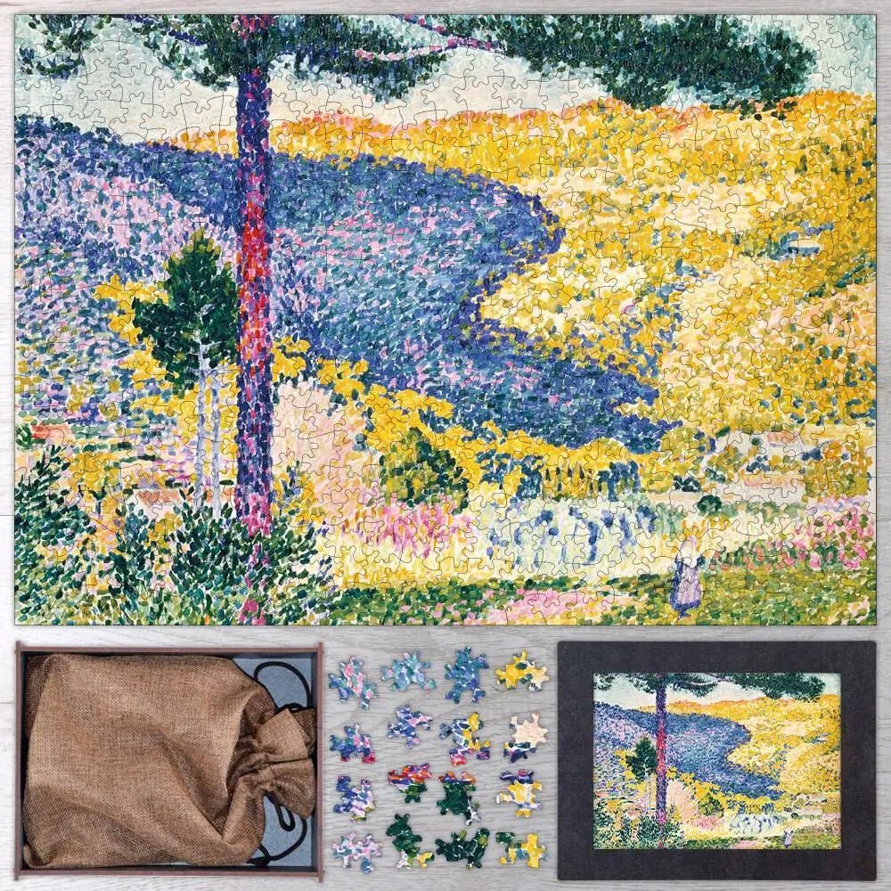 Valley with Fir (Shade on the Mountain) Puzzle - PuzzlesPrint