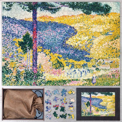 Valley with Fir (Shade on the Mountain) Puzzle - PuzzlesPrint