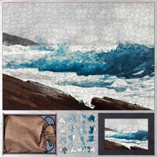 Prout’s Neck, Breakers Puzzle - PuzzlesPrint