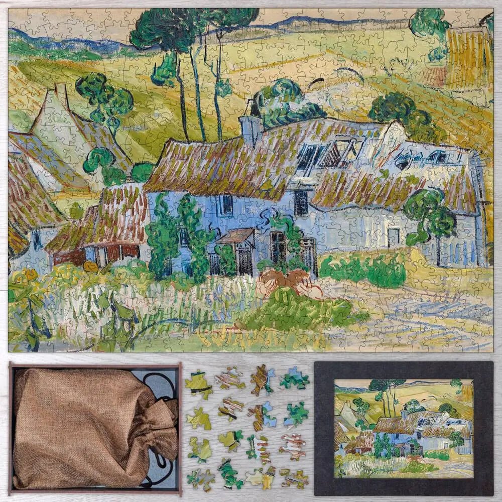 Farms near Auvers Puzzle - PuzzlesPrint