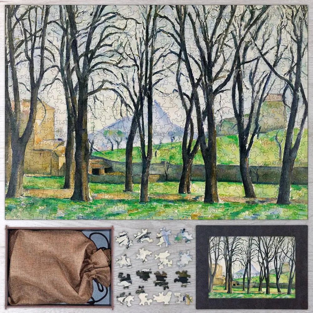 Chestnut Trees at Jas de Bouffan Puzzle - PuzzlesPrint