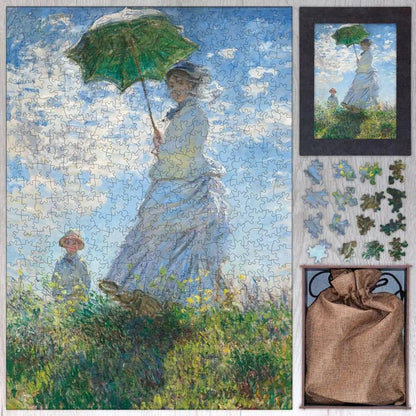 Woman with a Parasol Puzzle - PuzzlesPrint
