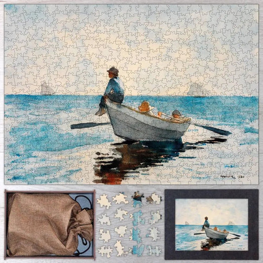 Boys in a Dory Puzzle - PuzzlesPrint