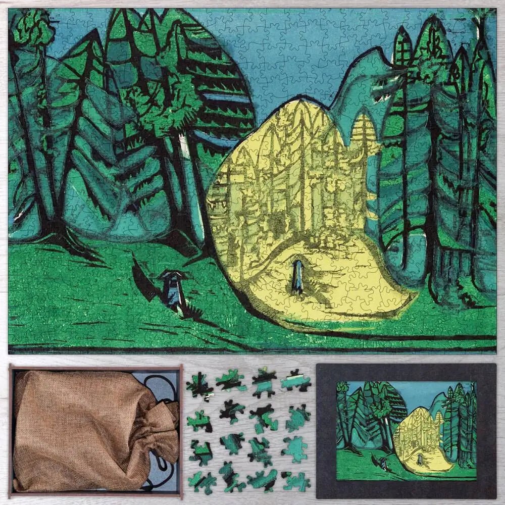 Cemetery in the Forest Puzzle - PuzzlesPrint