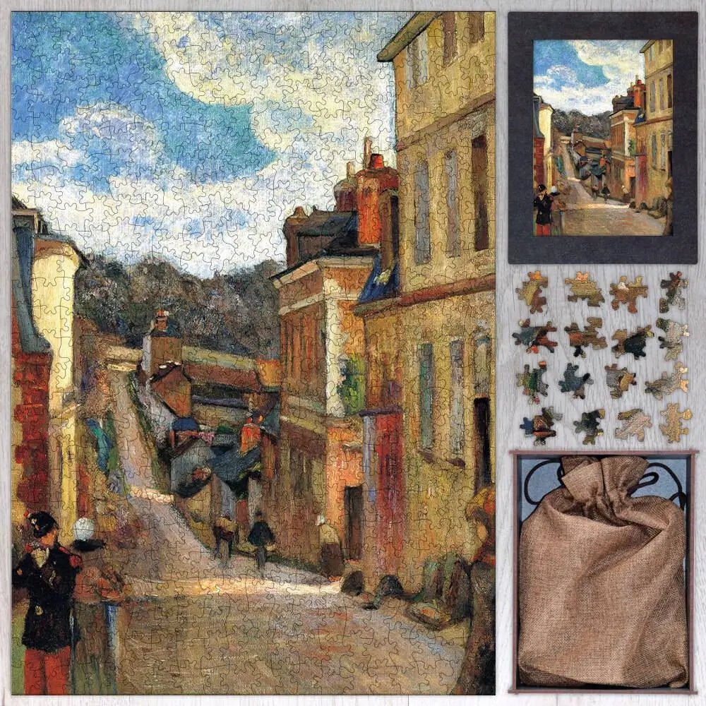 Rue Jouvenet in Rouen Puzzle - PuzzlesPrint