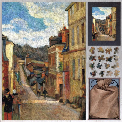 Rue Jouvenet in Rouen Puzzle - PuzzlesPrint