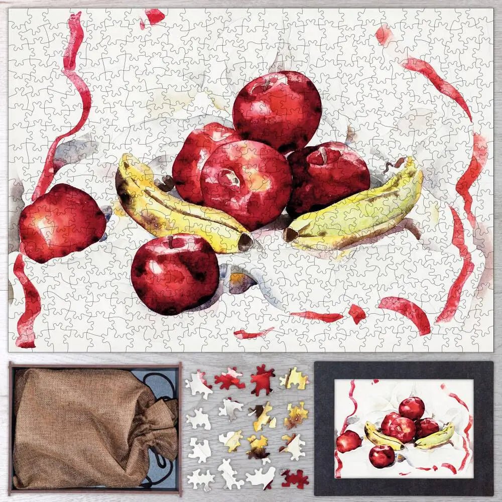 Still Life with Apples and Bananas Puzzle - PuzzlesPrint