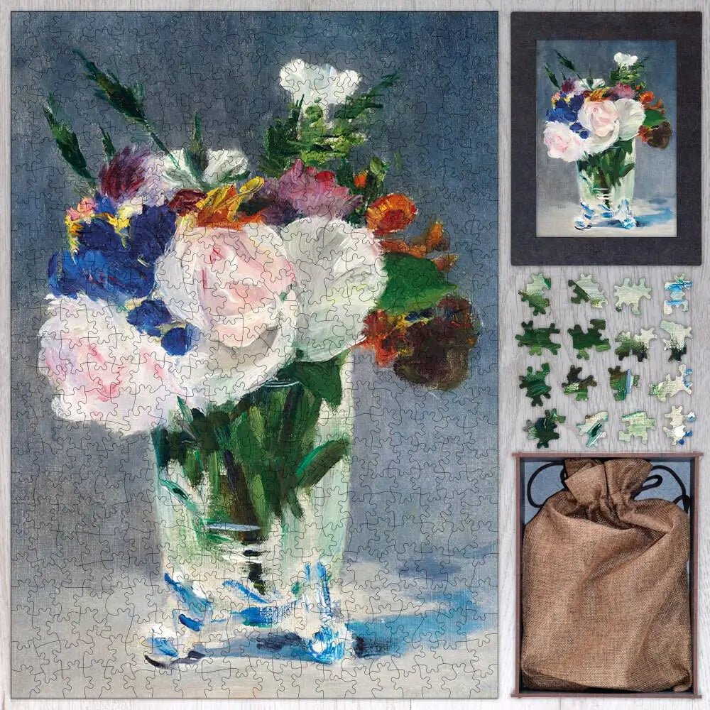 Flowers in a Crystal Vase Puzzle - PuzzlesPrint