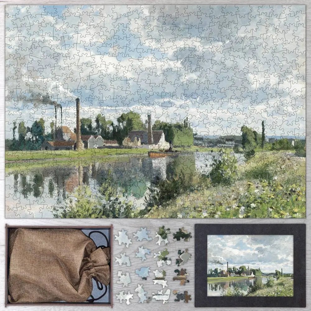 The River Oise near Pontoise Puzzle - PuzzlesPrint