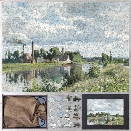 The River Oise near Pontoise Puzzle - PuzzlesPrint