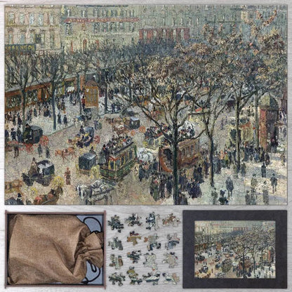 Boulevard des Italiens, Morning, Sunlight Puzzle - PuzzlesPrint