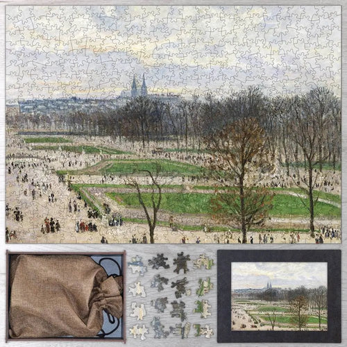 The Garden of the Tuileries on a Winter Afternoon Puzzle - PuzzlesPrint