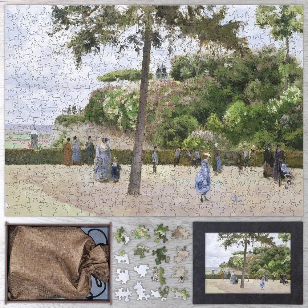The Public Garden at Pontoise Puzzle - PuzzlesPrint