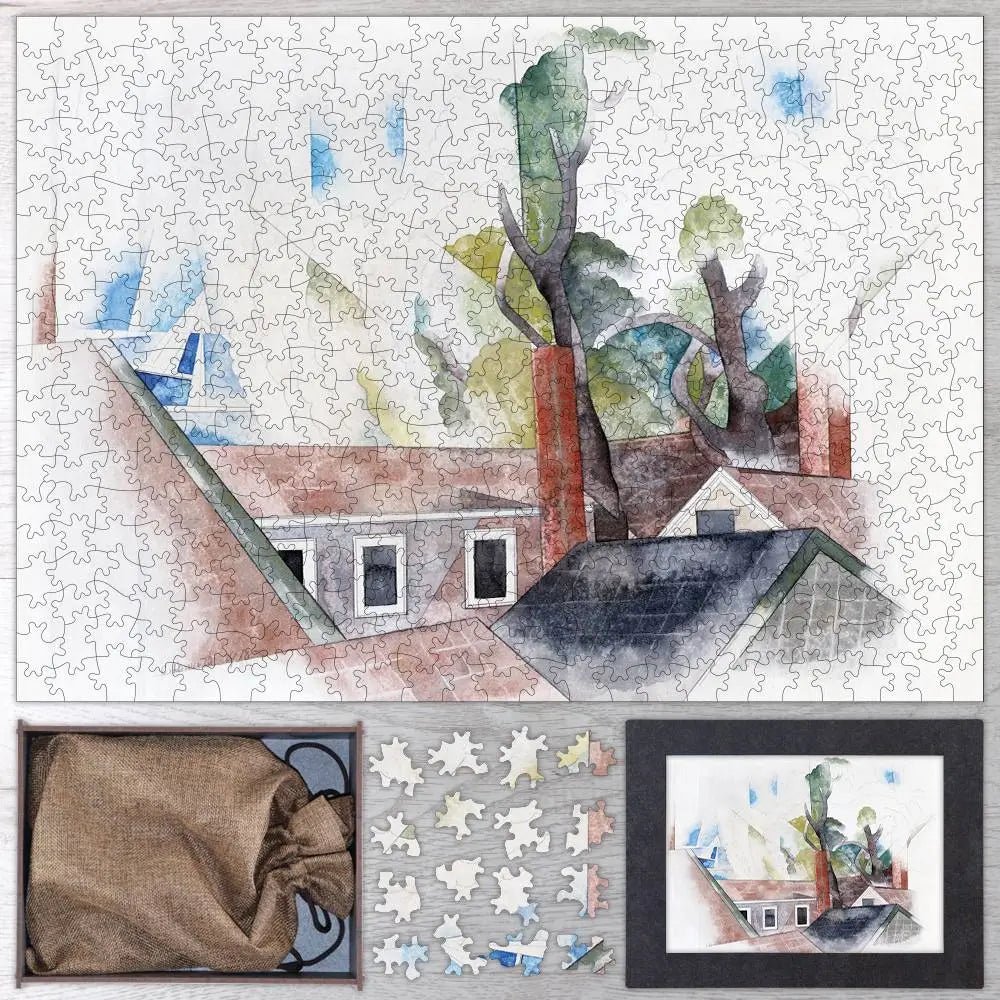 Rooftops and Trees Puzzle - PuzzlesPrint