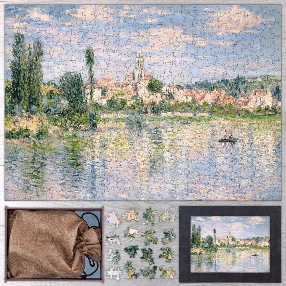 Vétheuil in Summer Puzzle - PuzzlesPrint