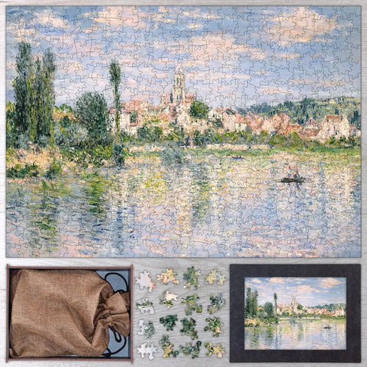 Vétheuil in Summer Puzzle - PuzzlesPrint