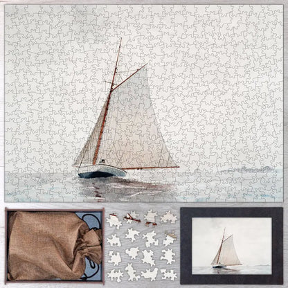 Sailing off Gloucester Puzzle - PuzzlesPrint