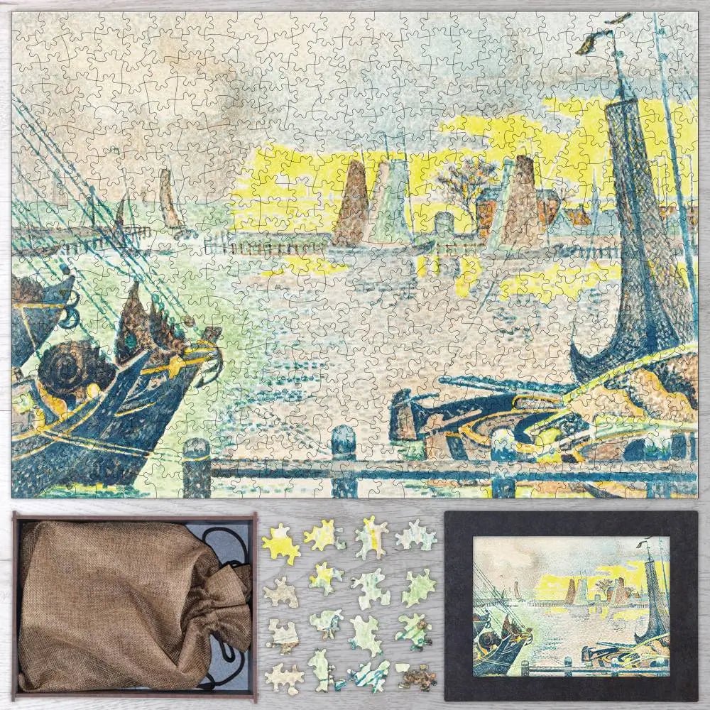 Boats at Flushing Puzzle - PuzzlesPrint