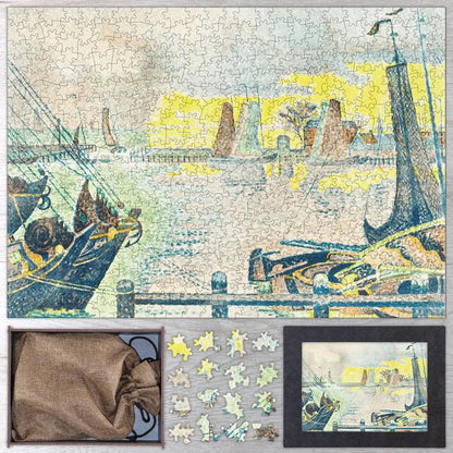 Boats at Flushing Puzzle - PuzzlesPrint