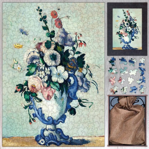 Flowers in a Rococo Vase Puzzle - PuzzlesPrint