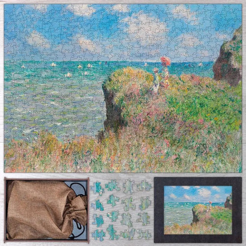 The Cliff Walk at Pourville Puzzle - PuzzlesPrint