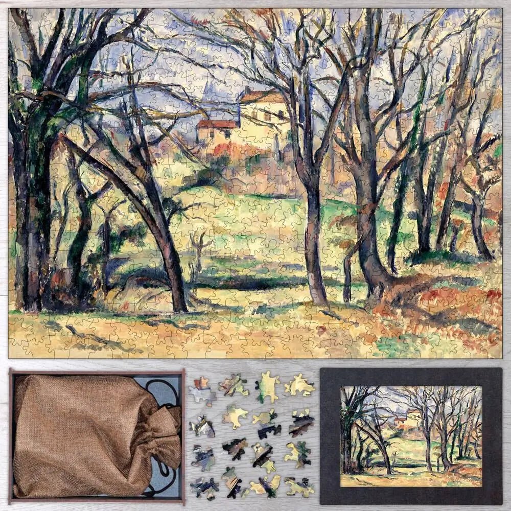 Trees and Houses Near the Jas de Bouffan Puzzle - PuzzlesPrint