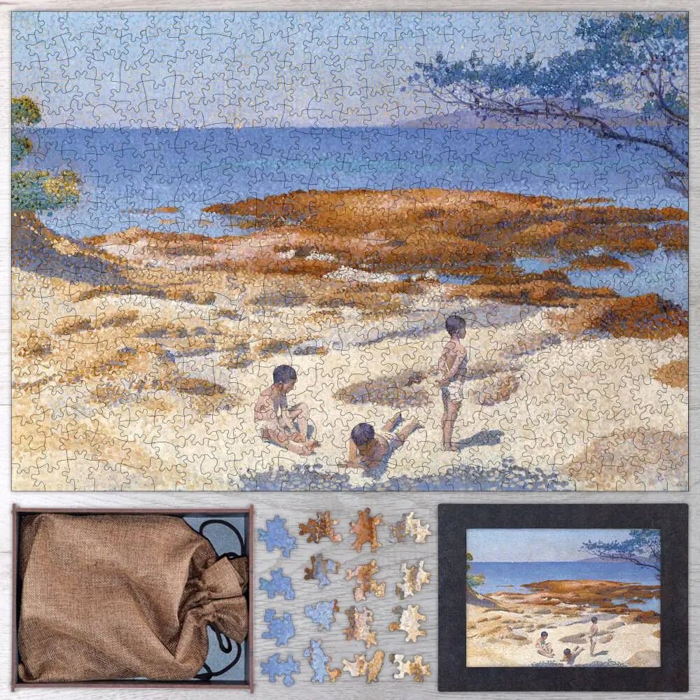 Beach at Cabasson (Baigne - Cul) Puzzle - PuzzlesPrint