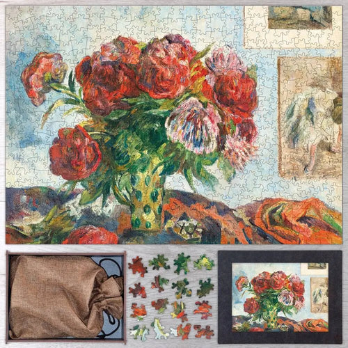 Still Life with Peonies Puzzle - PuzzlesPrint
