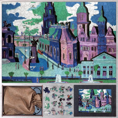 View of Dresden, Schlossplatz Puzzle - PuzzlesPrint