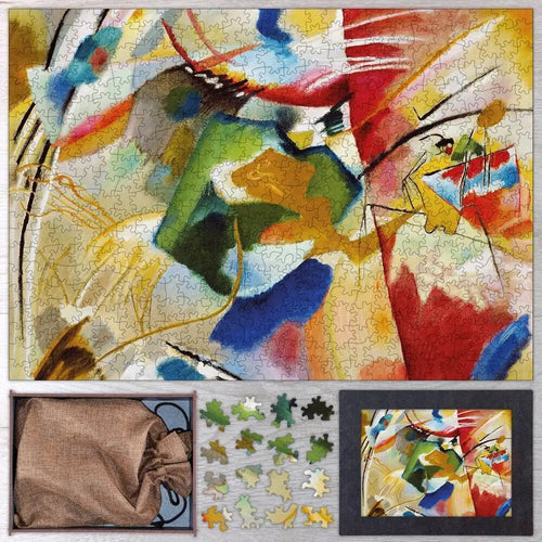 Painting with Green Center Puzzle - PuzzlesPrint