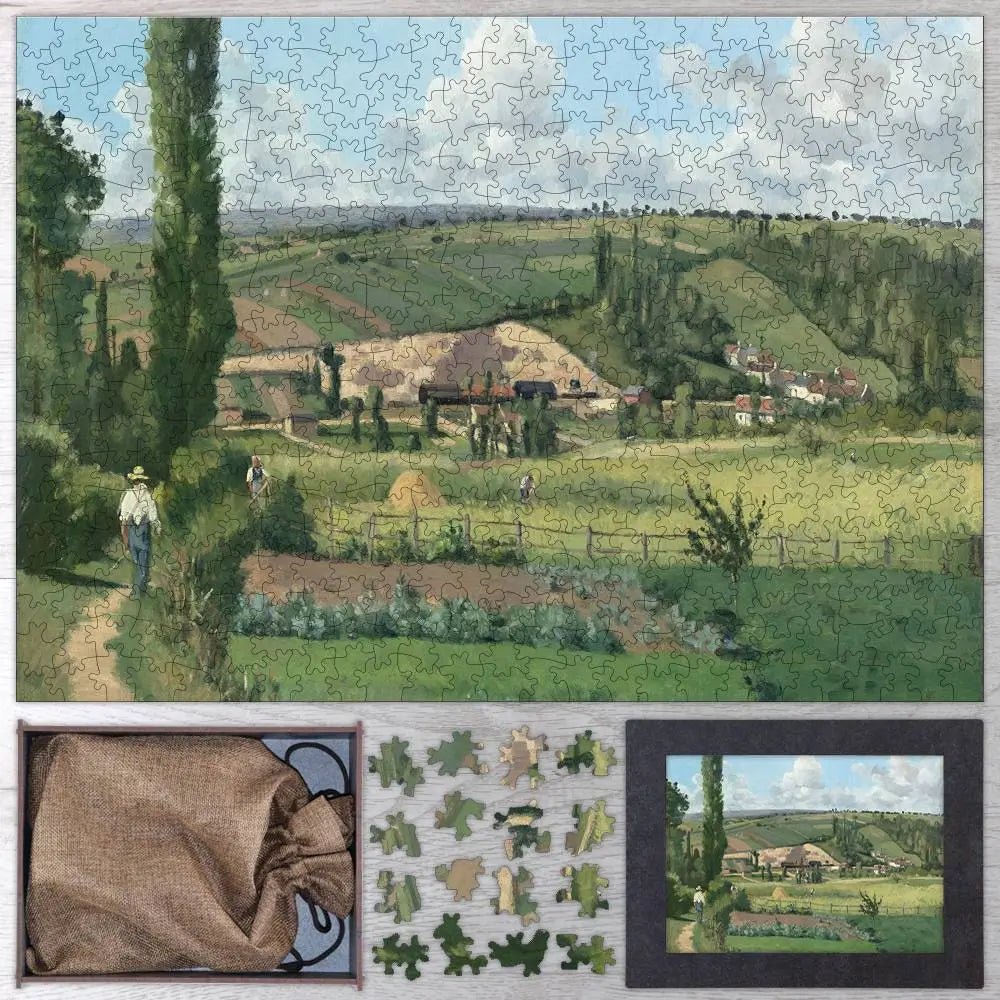 Landscape at Les Pâtis, Pontoise Puzzle - PuzzlesPrint