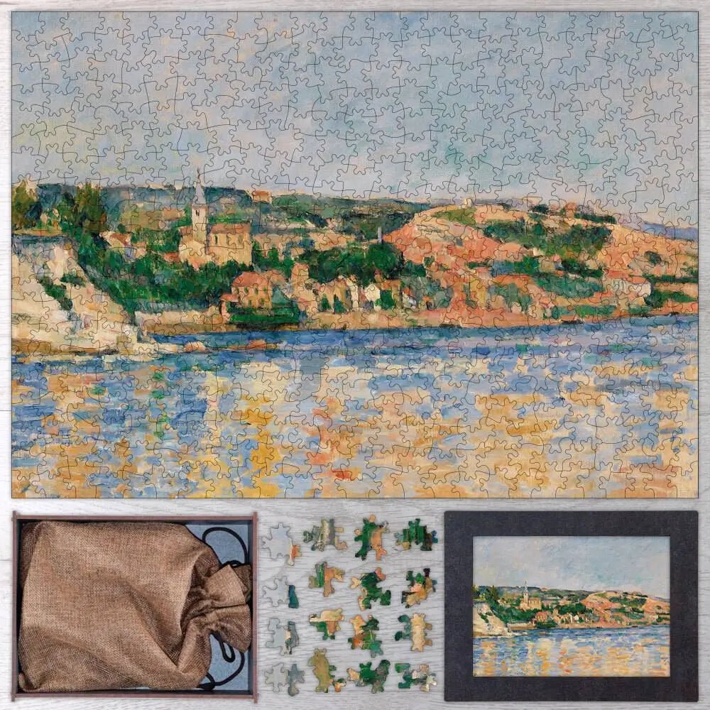 The Village of L'Estaque Seen from the Sea Puzzle - PuzzlesPrint