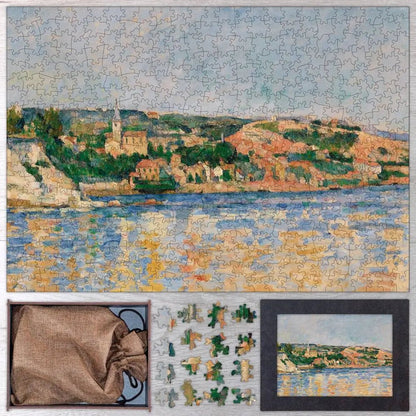 The Village of L'Estaque Seen from the Sea Puzzle - PuzzlesPrint